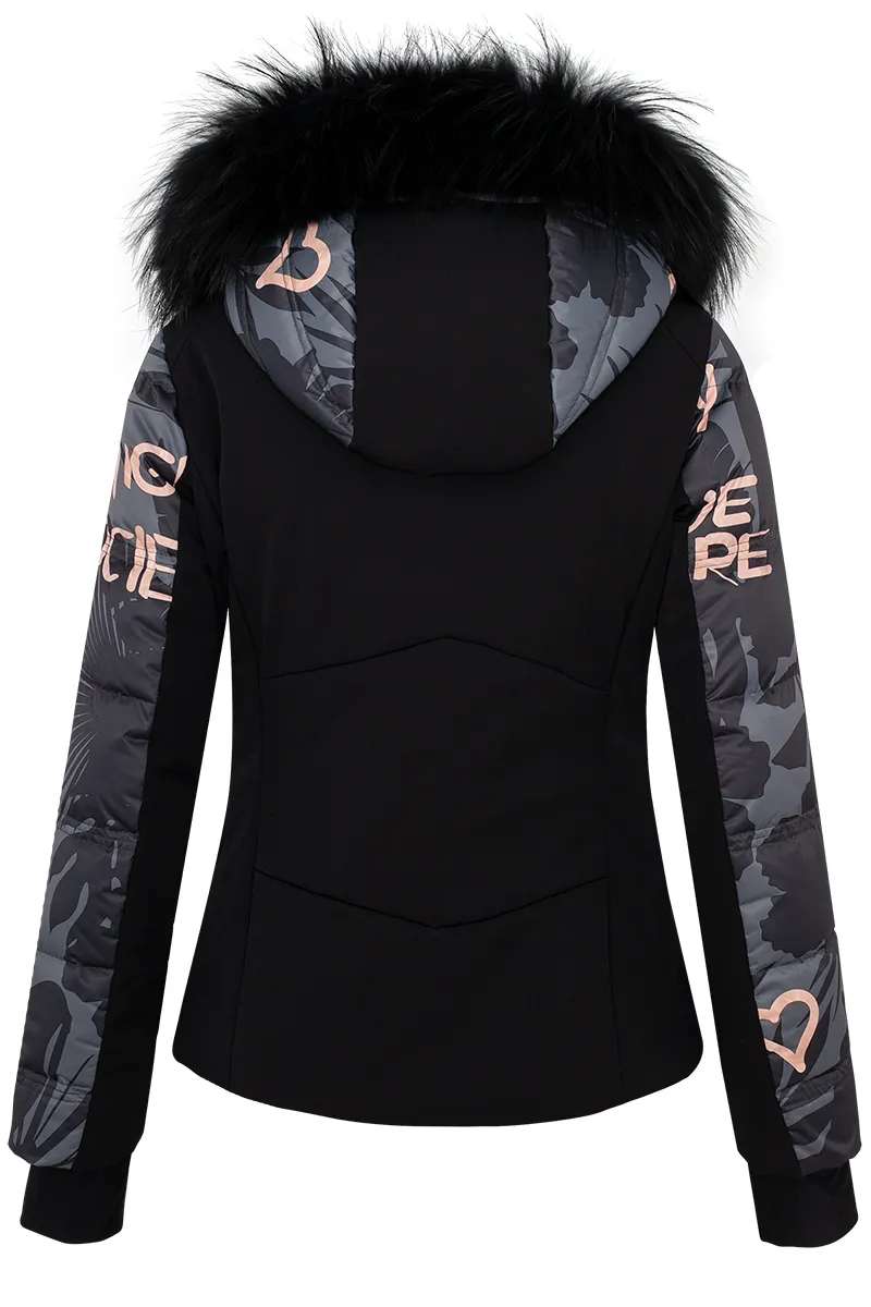 2023 High Society Harper Womens ski jacket black-2